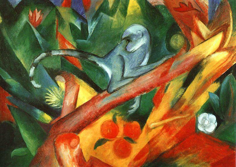 Franz Marc The Monkey  aaa Germany oil painting art